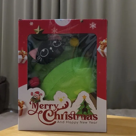 Cat in Christmas Tree Plush - Picture 3 of 3